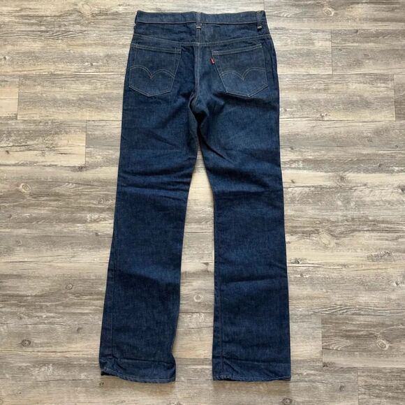 Vintage 70s Levi's 517 Red Tab Dark Wash Denim Jeans Size 32x34 - Picture 1 of 9